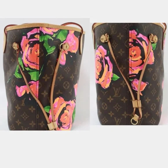 💎 ✨ HOST PICK ✨💎 ROSES STEPHEN SPRUCE NEVERFULL MM LOUIS VUITTON COLLECTABLE - Picture 11 of 17